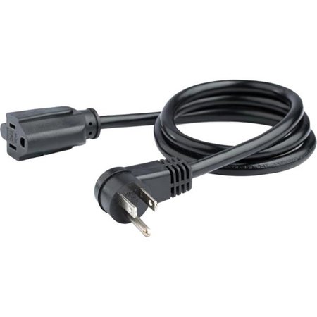 Startech.Com 3ft Flat Extension Cord - 5-15R to Right-Angle 5-15P PAC101R3